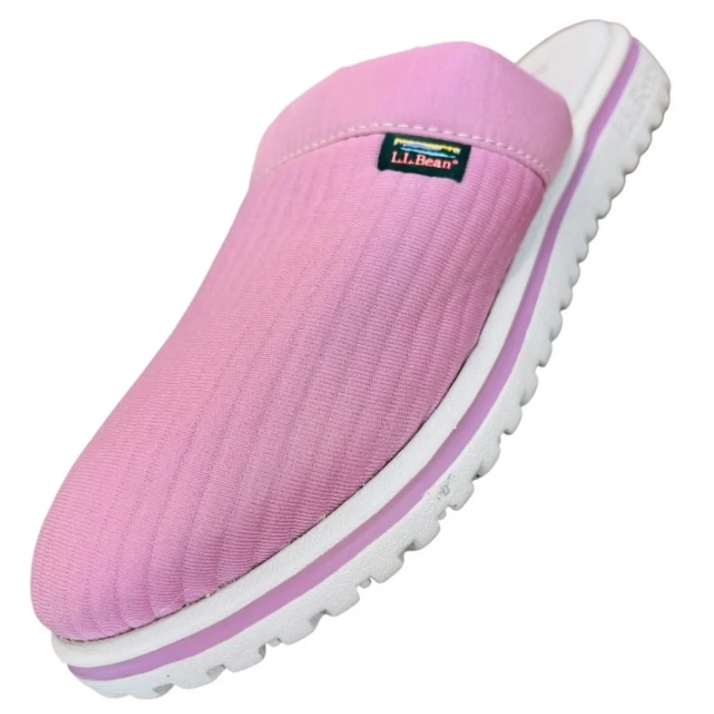 L.L. Bean Kids Girl Airlight Mauve Berry Colorway Slip On Mules Size 3-4